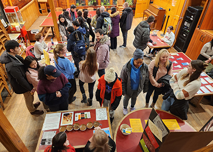 people standing at an event