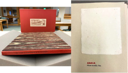 book of paper fiber made from plant material