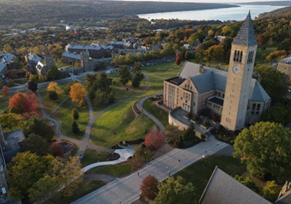 Aerial view of campus