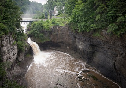 Fall Creek gorge in summer
