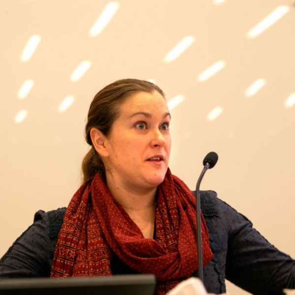 Jennifer Ifft speaking at conference