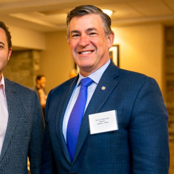 Svante Myrick and Mayor Steve Patterson