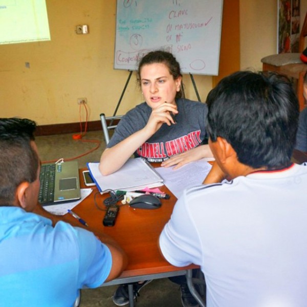 Cornell students engage with farmers