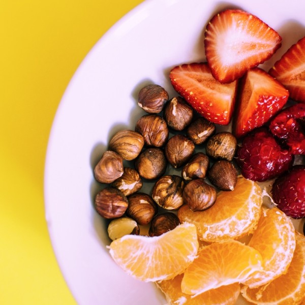 Bowl of fruits and nuts