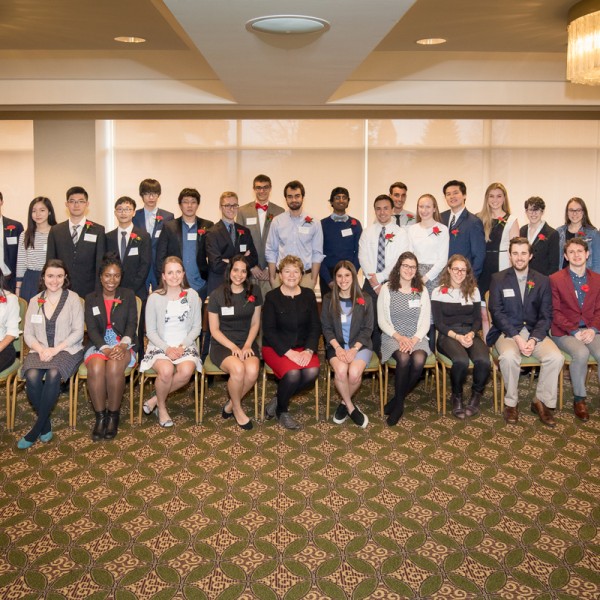 Award winners pose for a picture