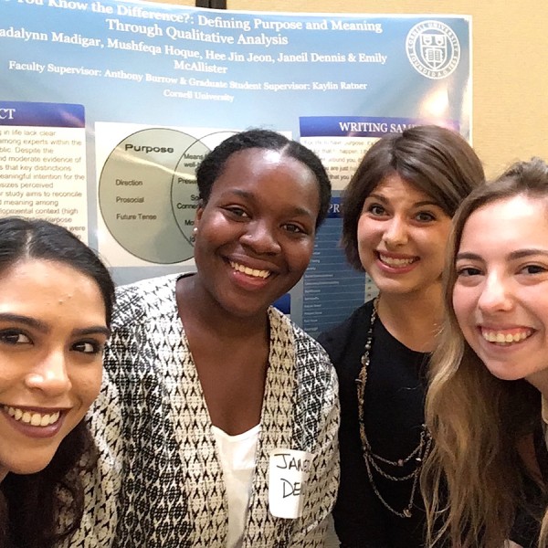 Mushfeqa Hoque, Janeil Dennis, Madalynn Madigar, and Emily McAllistar