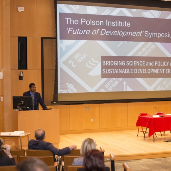 Professor Parfait gives a presentation