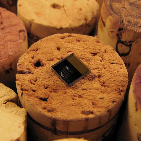 water sensor on top of a cork