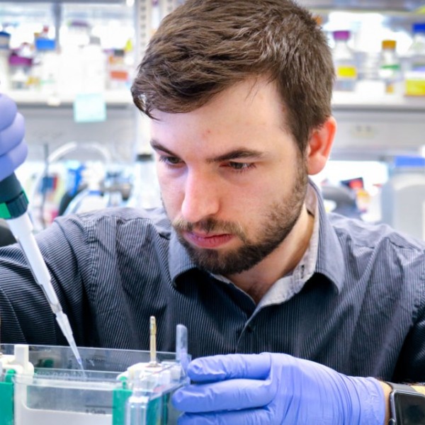 A man working in a lab