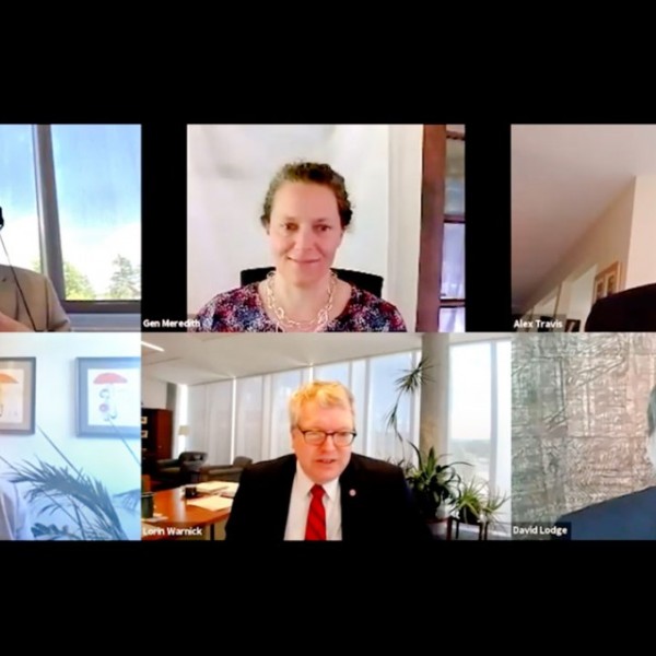 Six people on a computer screen