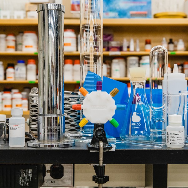 lab equipment on a lab bench
