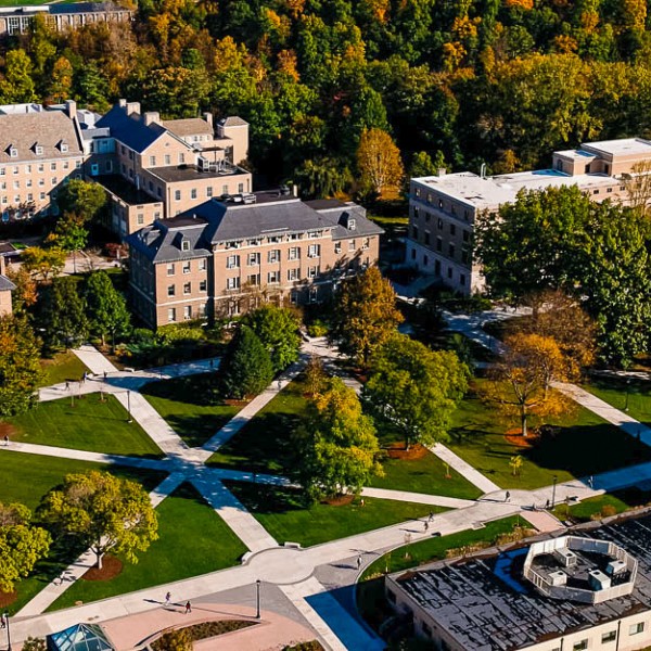 an aerial shot of the CALS ag quad