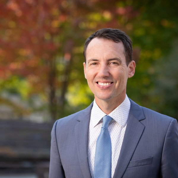 dean ben houlton standing on the ag quad
