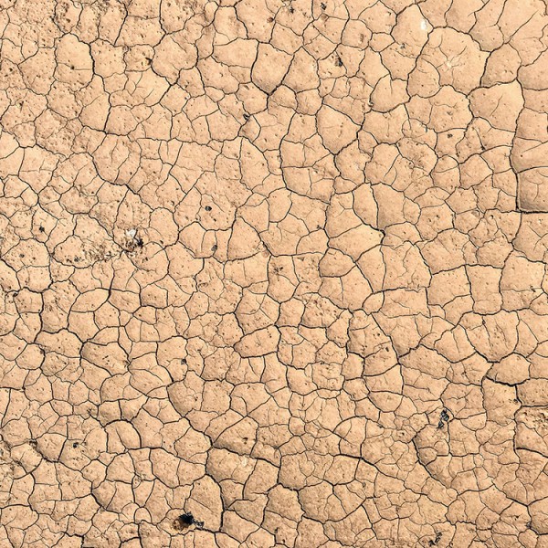 Tan, cracked dirt 