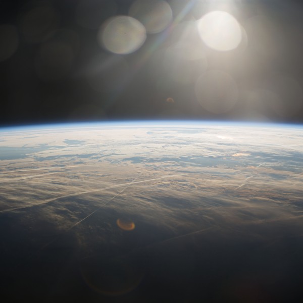 earth's horizon as seen from space