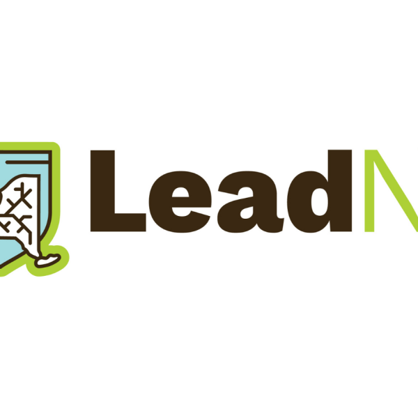 Lead NY with drawing of New York state outline and plant