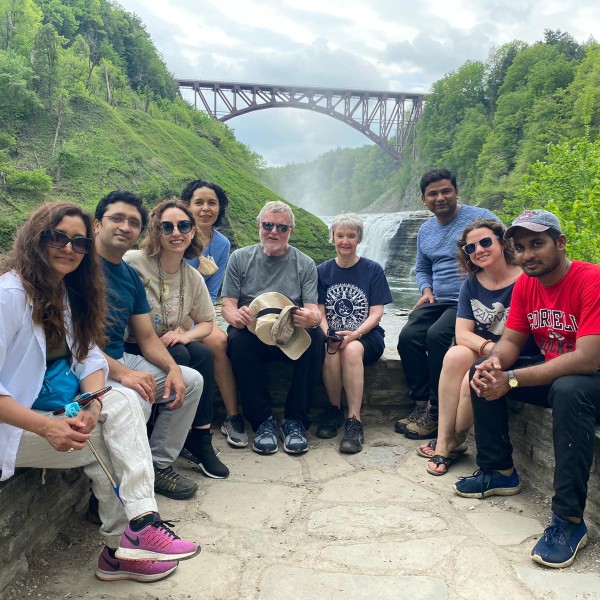 Group of fellows visits Letchworth Falls