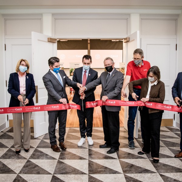 Elected officials cut the ribbon on a new facility.
