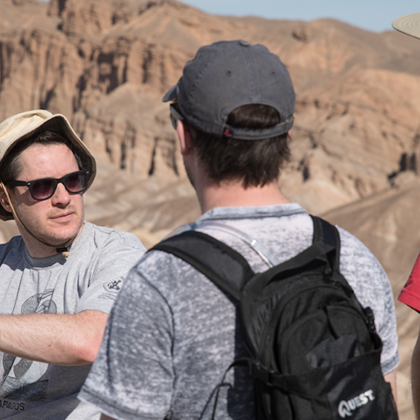 Researchers discuss work in the field.