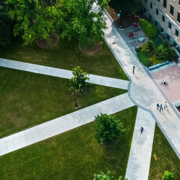 Warren Hall and the Ag Quad.