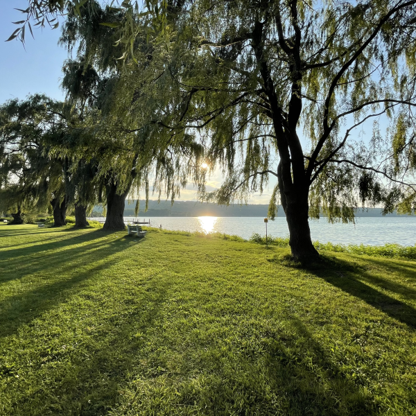 Cayuga Lake in the summer