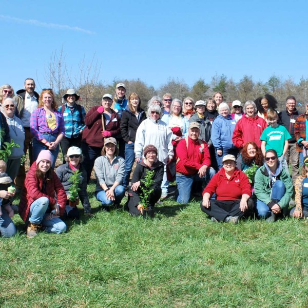 Group shot of participants at training