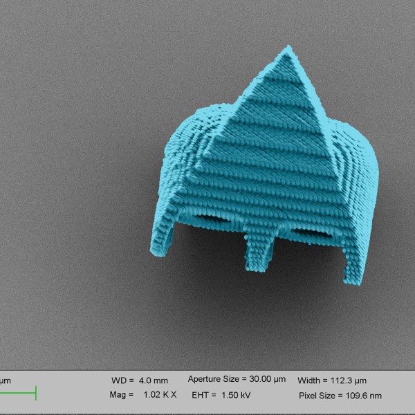 A cell-size robotic swimmer