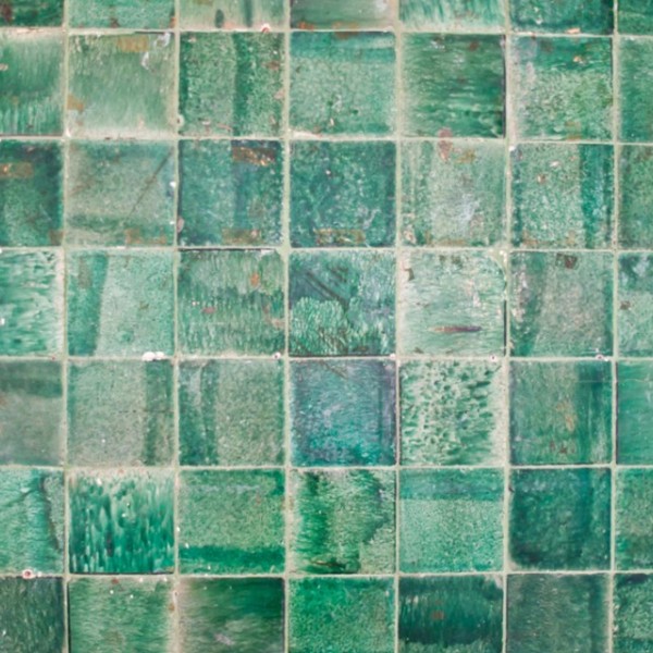 Patches of green fields taken from above