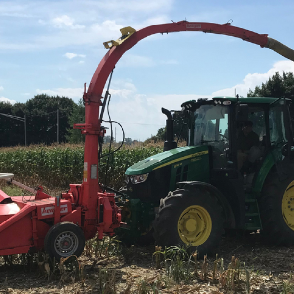 equipment used to harvest corn silage