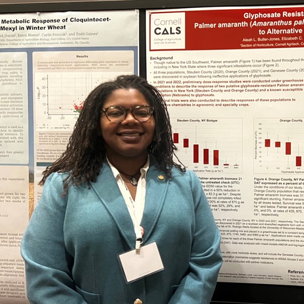 aleah butler jones in front of poster