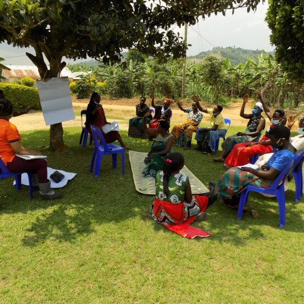 Women sit in dialogue circle