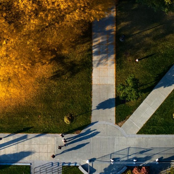 Aerial view of ag quad
