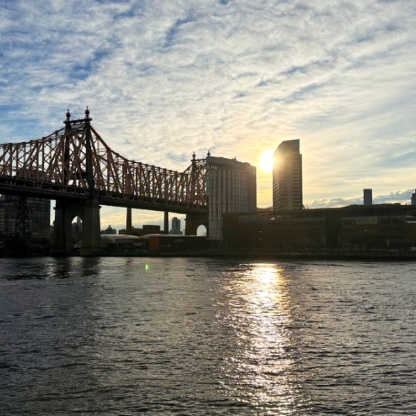 Cornell Tech on Roosevelt Island at sunrise