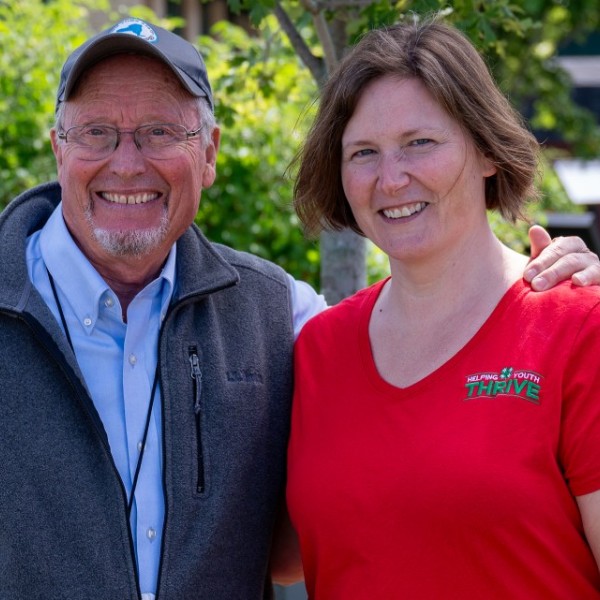 New York State Agriculture Commissioner Richard Ball and New York State 4-H Youth Development Program Leader Alexa Maille at The Great New York State Fair.