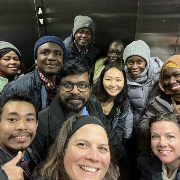 Group takes a selfie