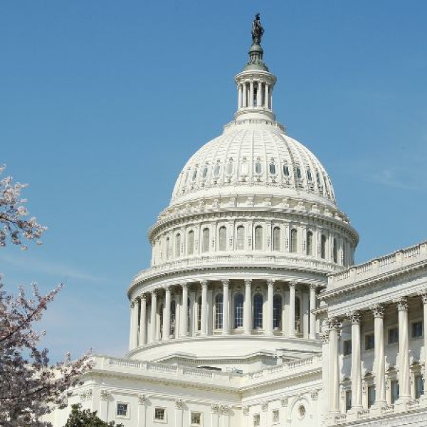 Close up of the U.S. Capitol Building in Washington, D.C