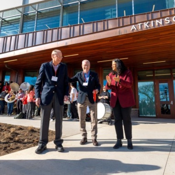 Atkinson Hall ribbon cutting
