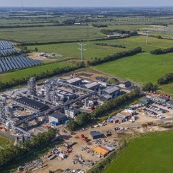 aerial photo of power to x plant