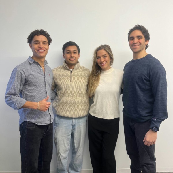 Members of the winning team at this year's Digital Agriculture Hackathon.