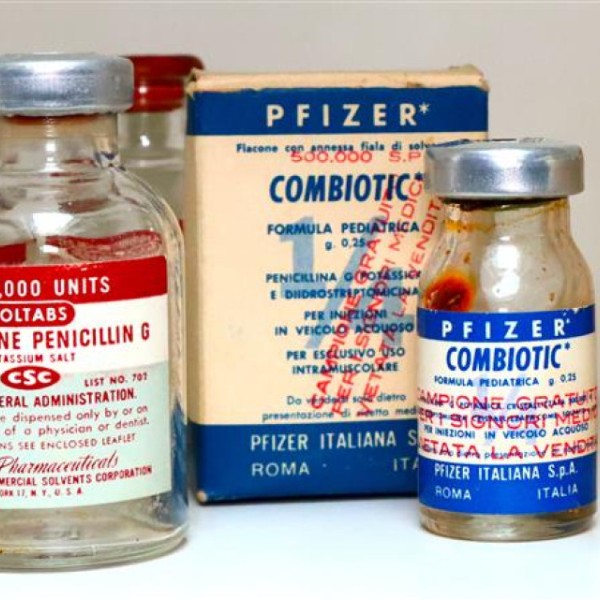 Assorted bottles of penicillin