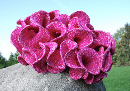 Artistic crocheted form of hyperbolic planes